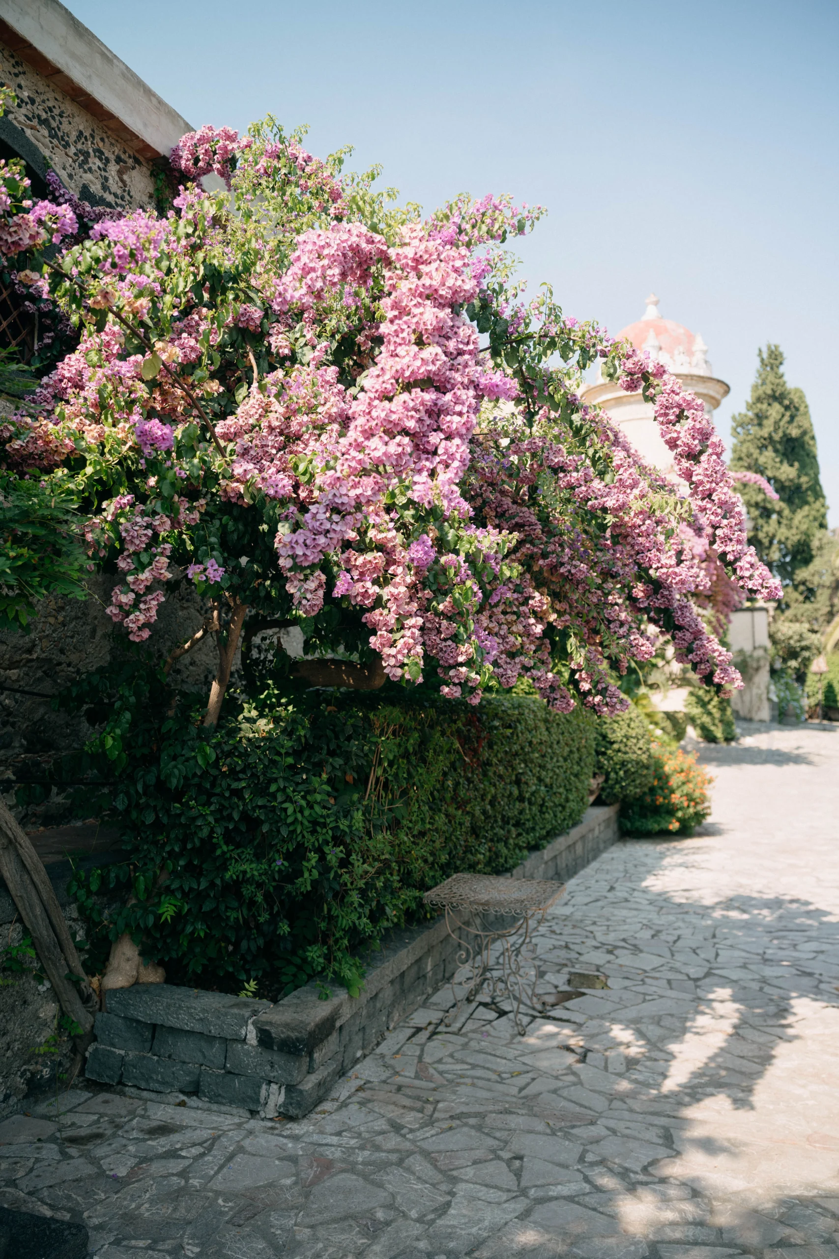 Mount Etna at sunset seen from the Sicilian coast