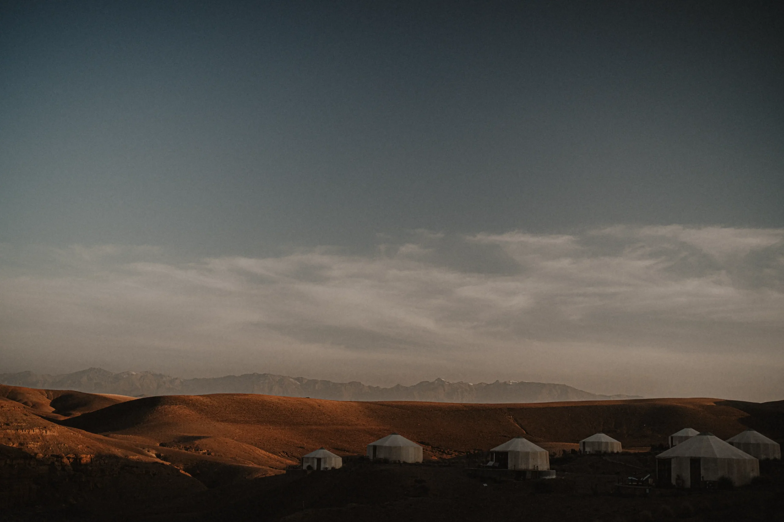 Zelte in der marokkanischen Wüste