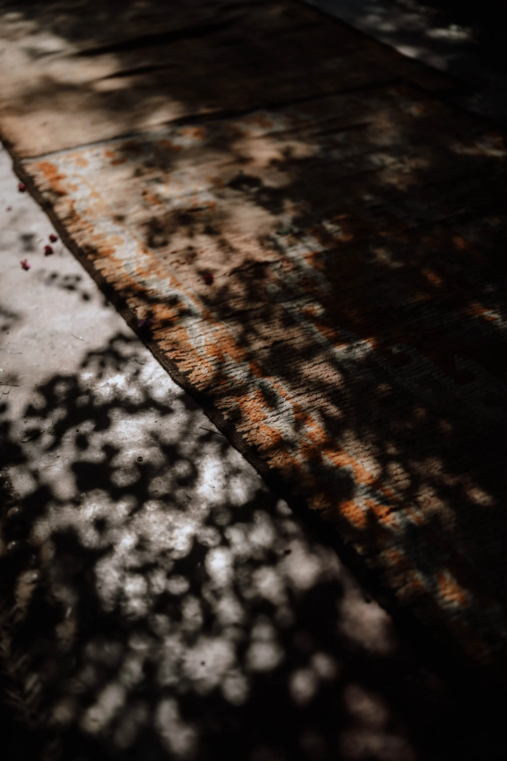 Cinematic shadows during Morocco wedding