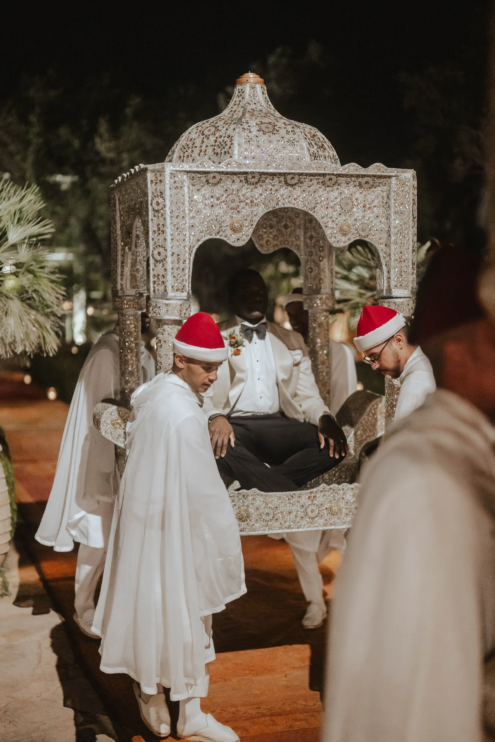 Traditional Moroccan wedding entrance in Marrakech