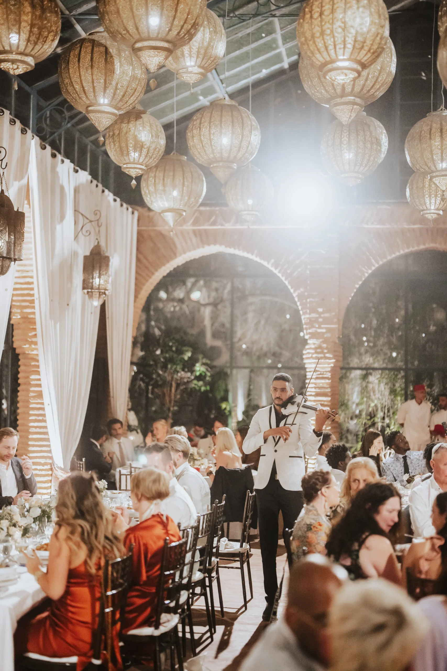 Luxury riad wedding dinner in Morocco