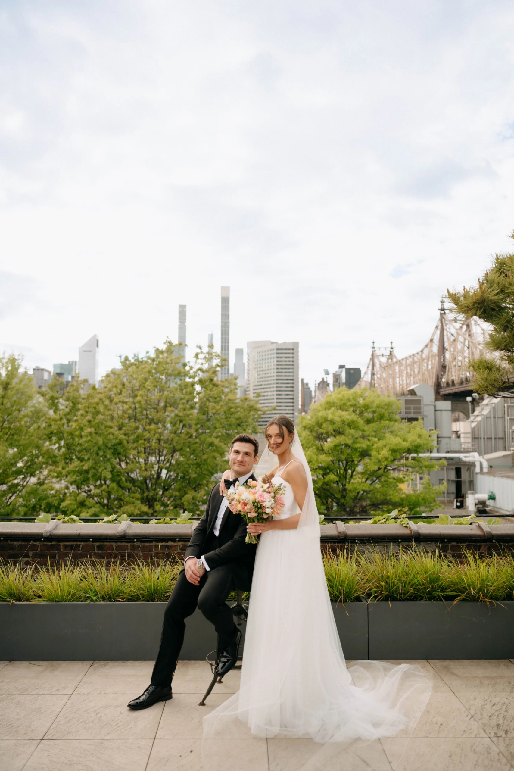 Editorial wedding portrait at The Foundry NYC in New York