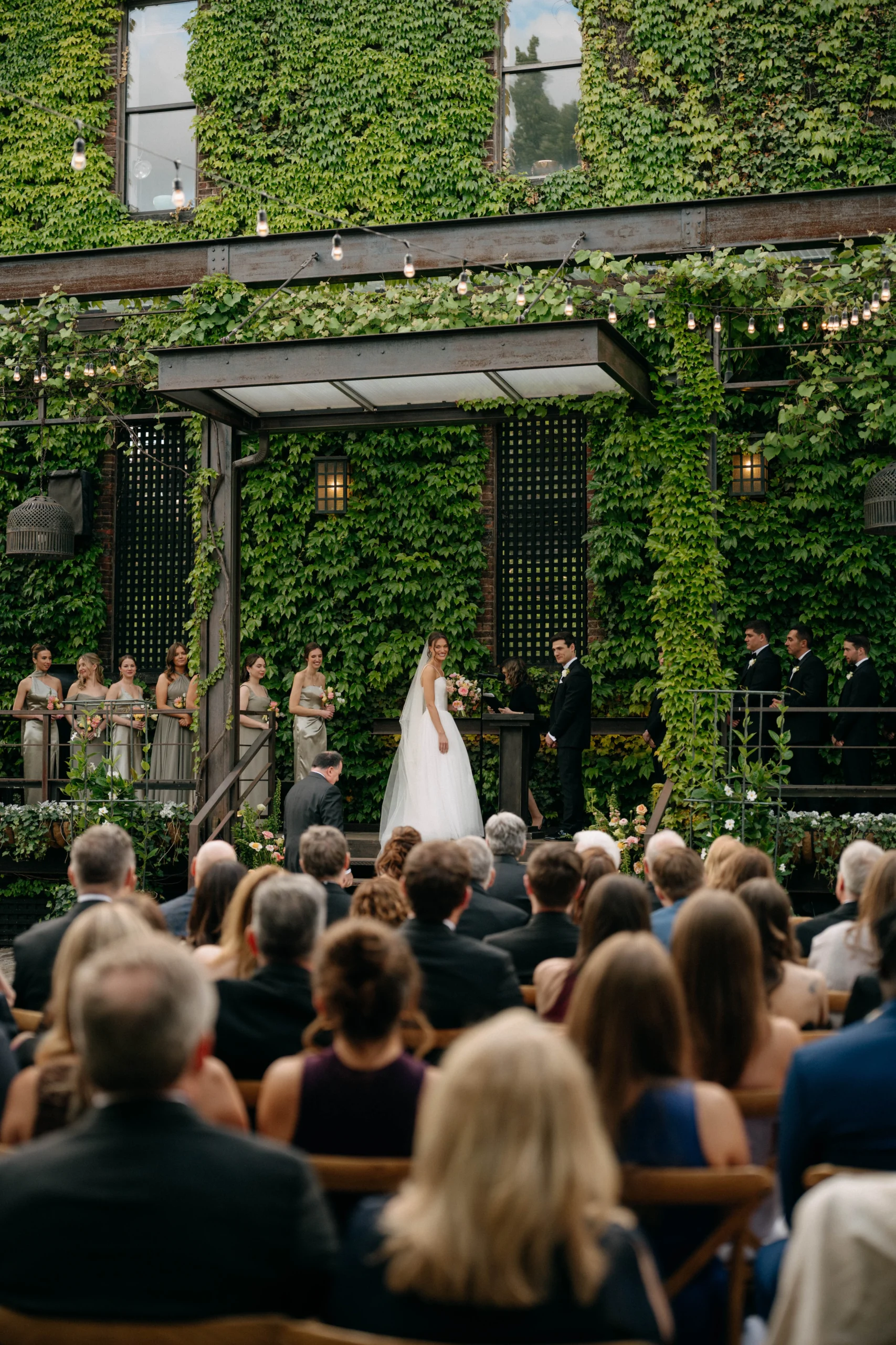 Catie and Ben ceremony at The Foundry NYC