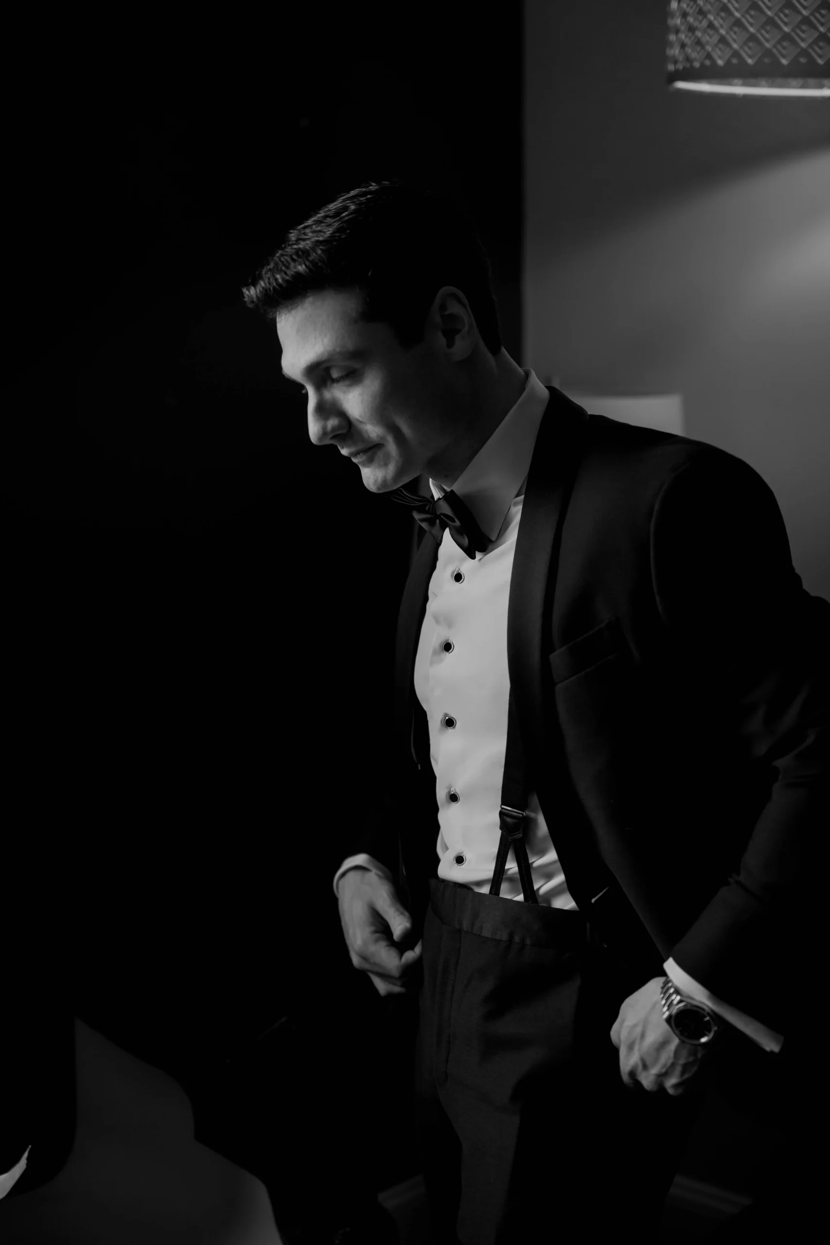 Groom portrait before The Foundry NYC wedding